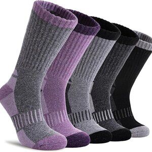 Womens 70% Merino Wool Hiking Socks Warm Winter Boot Crew Socks Cushion